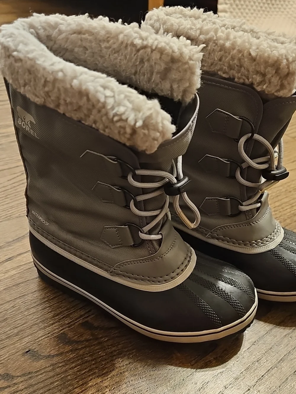 Sorel Yoot Nylon Waterproof Winter Snow Boots – Gray Excellent Condition
